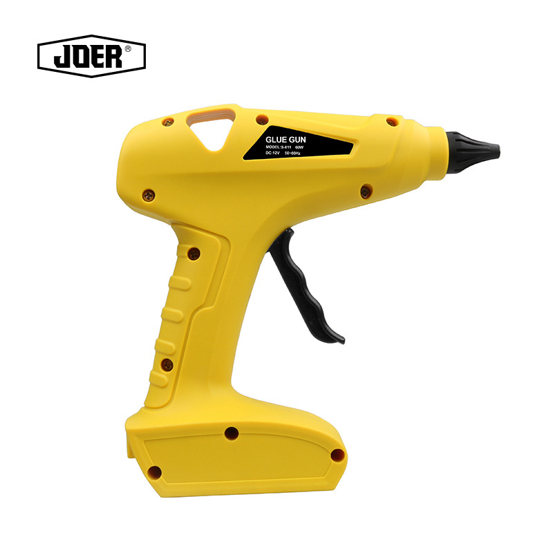 60W battery glue gun Factory Sale 60W Lithium Battery Cordless Hot Glue Gun with Wide Stand Rechargeable Glue Gun