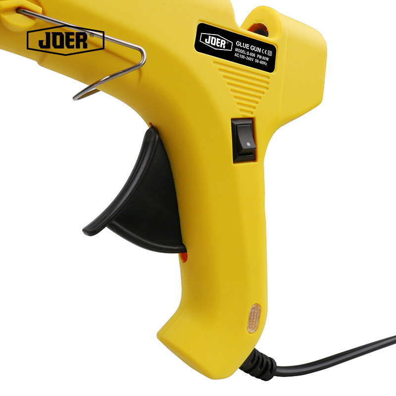 Hot sale hot melt glue gun yellow 60W for homework 11mm glue sticks gun