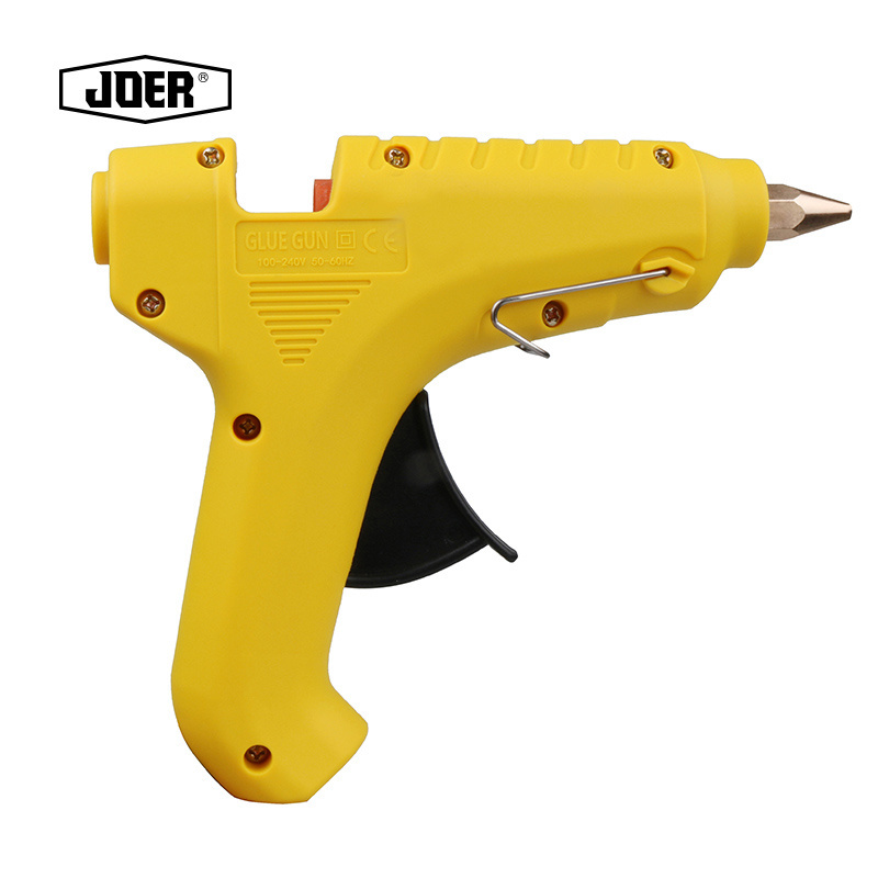 Hot sale hot melt glue gun yellow 60W for homework 11mm glue sticks gun