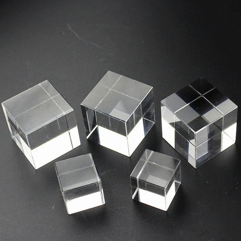 JY High Quality k9 Blank Cube Crystal 3d Laser Engraved Customized for Souvenir Gift