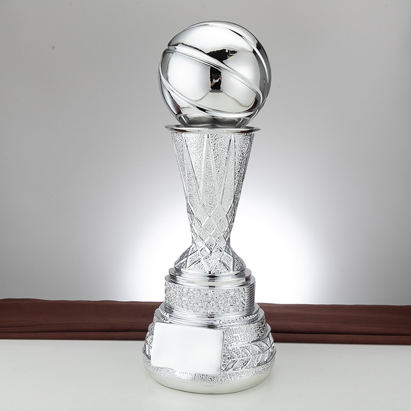 JY Basketball 38cm Campus Football Competition Award Resin NBA Trophy Gold Silver Bronze Souvenir Gift