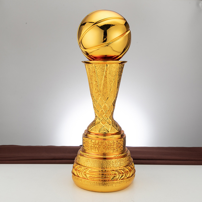 JY Basketball 38cm Campus Football Competition Award Resin NBA Trophy Gold Silver Bronze Souvenir Gift