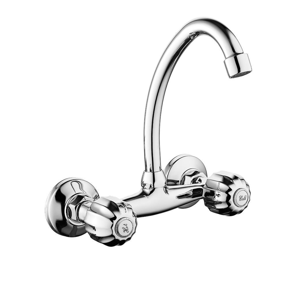 Taizhou cheap zinc two way double handle wall mounted hospital faucet