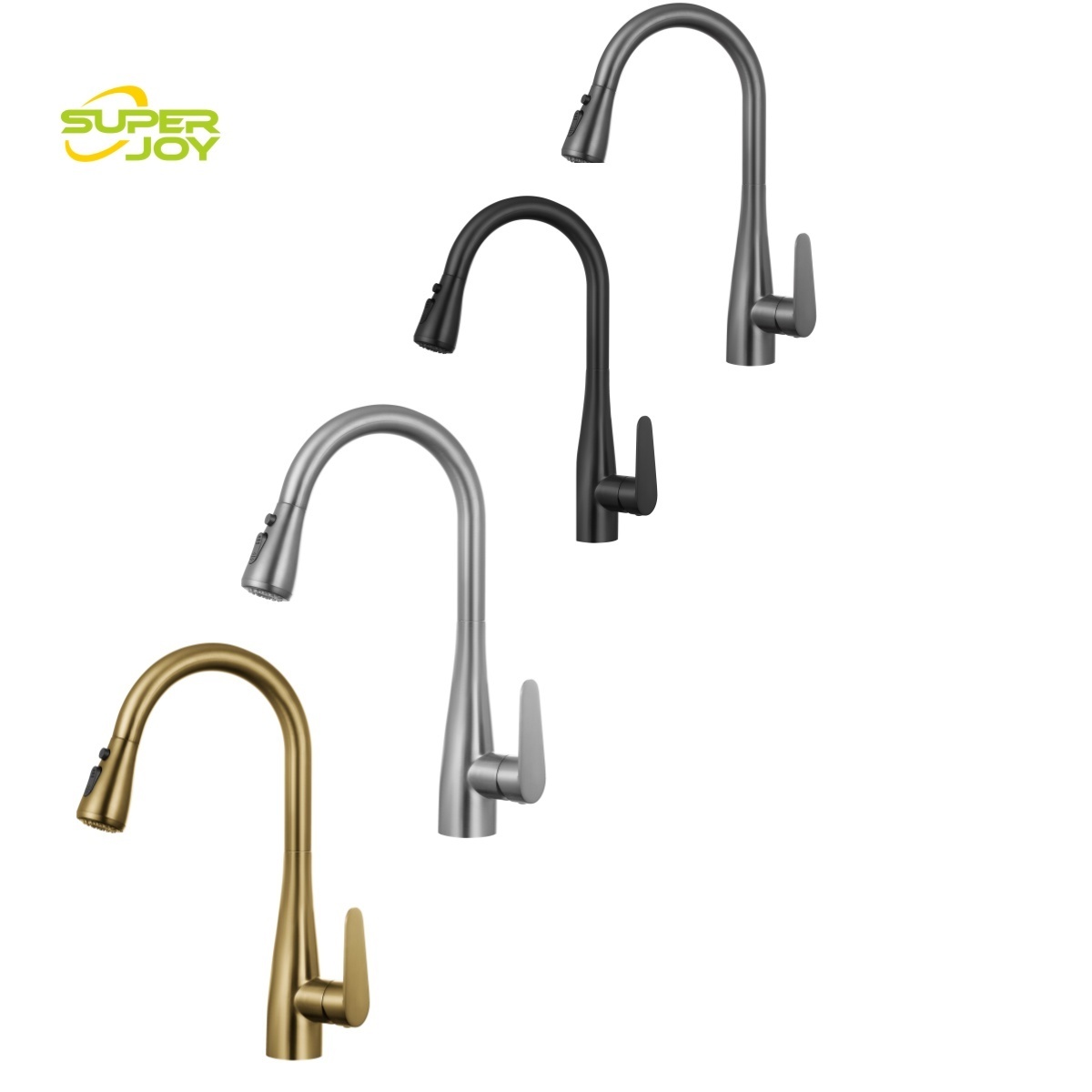 201 stainless steel Kitchen Faucet with Pull Down Sprayer Single Handle Kitchen Sink Faucet