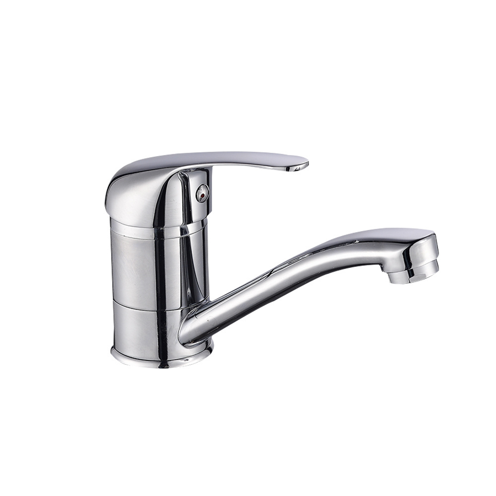 Taizhou hot zinc chrome single lever hot cold water kitchen faucet tap