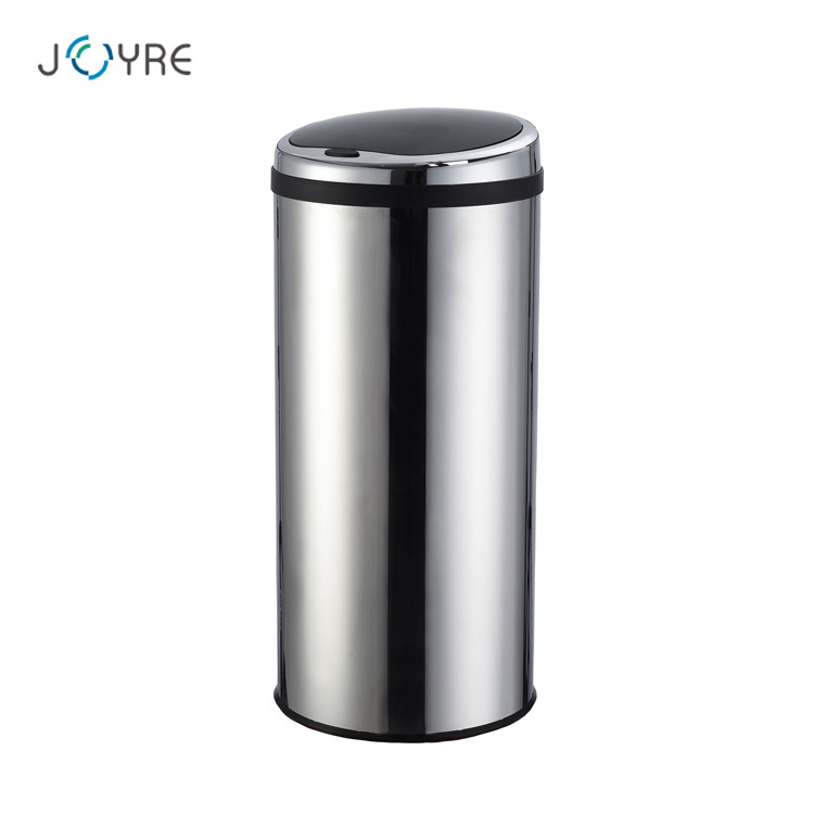 New design 10 gallon round metal stainless steel one touch recycling trash can with ten years experience