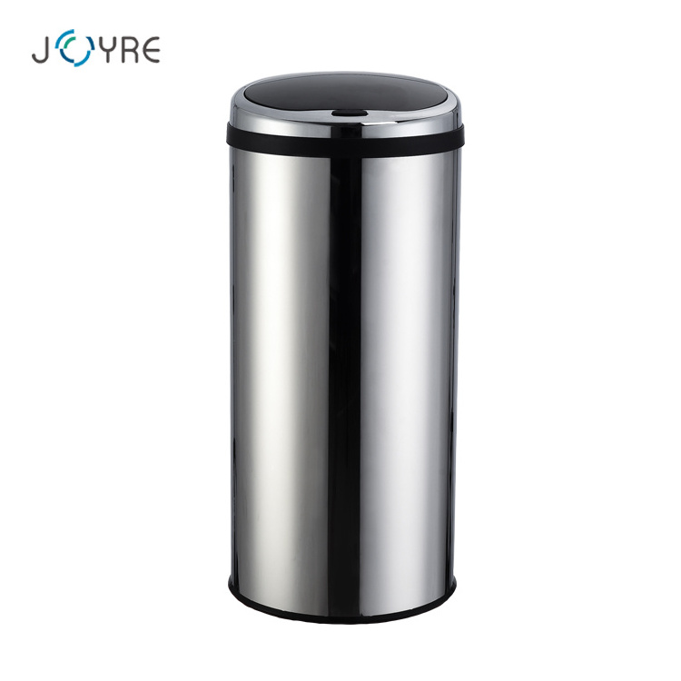 New design 10 gallon round metal stainless steel one touch recycling trash can with ten years experience