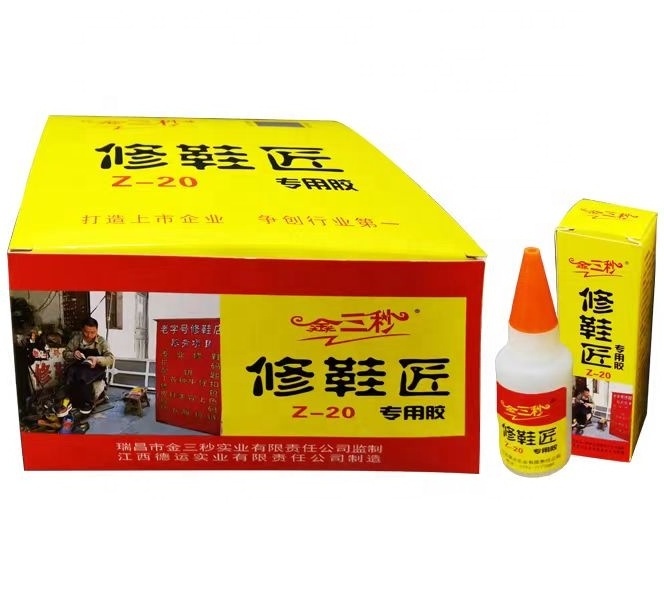 Shoe repair craftsmen  shoes  special glue  adhesive for shoe making