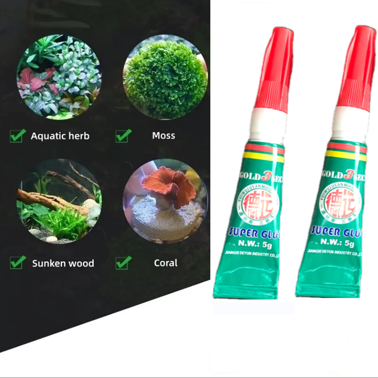 Super Coral Moss Water Plant Wood DIY Fix Glue Aquarium Instant Glue