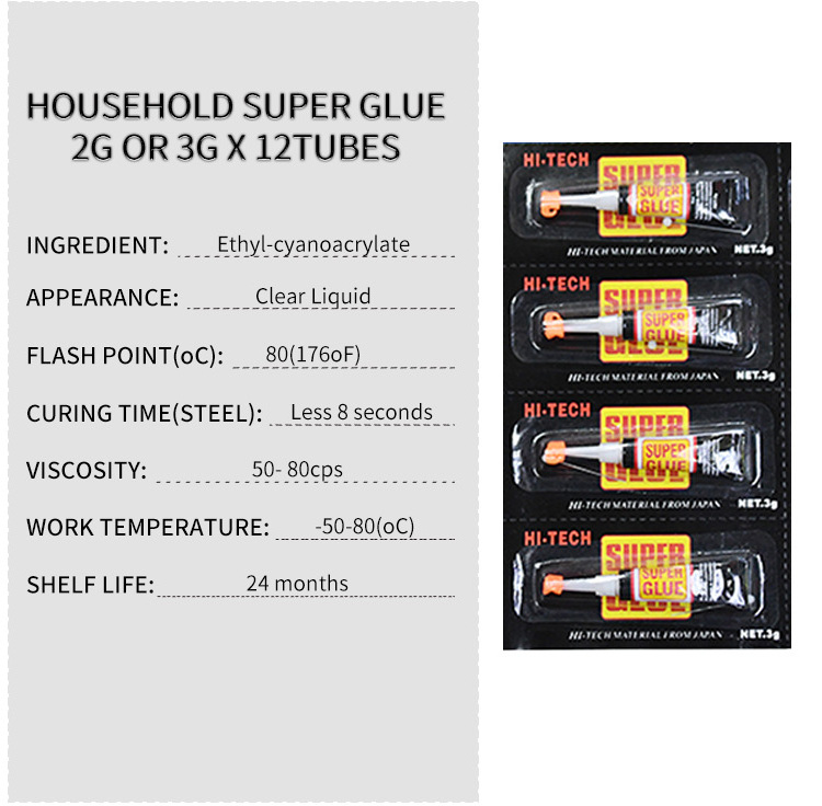 Clear Super Glue 502 Cyanoacrylate