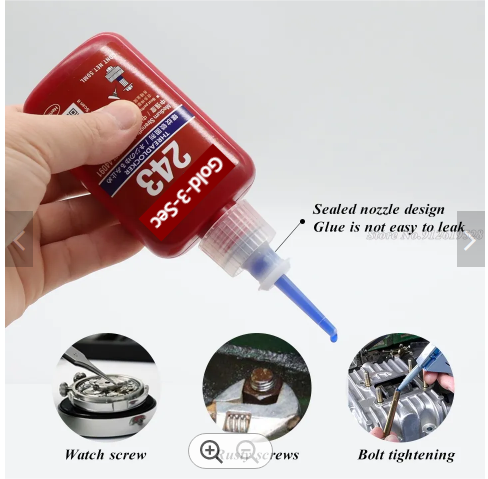 50/250ml Anaerobic thread locking agent Screw sealant Medium strength sealing anti loose metal adhesive