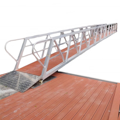 pontoon floating dock aluminum gangway