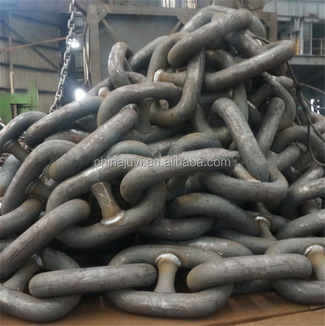 black painted cast iron marine ship link chain R3 R3S R4 AM2 AM3 Kenter joining anchor shackle fittings