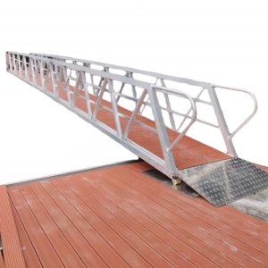 marine grade 6061 T6 aluminum marina floating pontoon dock port boat yacht yard accommodation gangway ladder