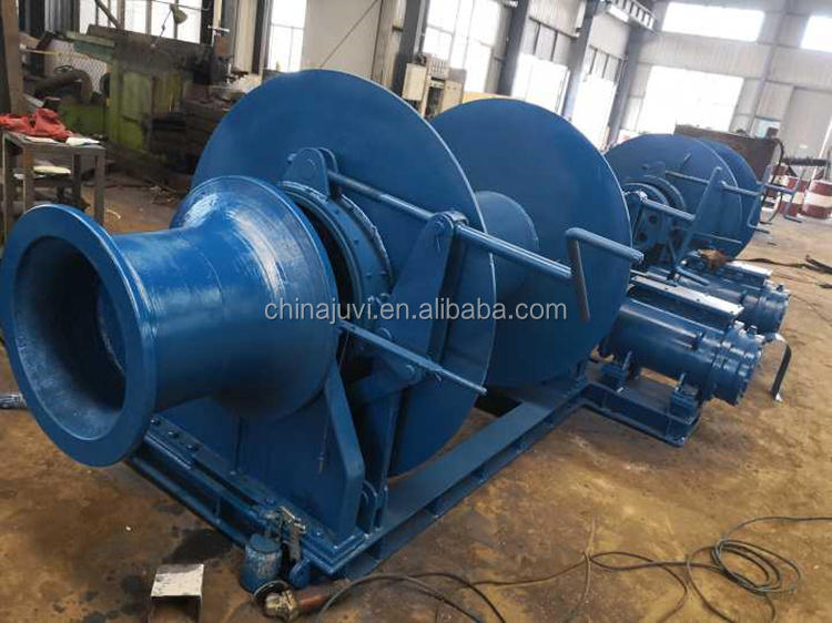 Marine Hydraulic Electric Wire rope Pulling Winches Anchor Chain Gypsy Windlass For Barge Hauling Tug Boat Tugger Towing Parts