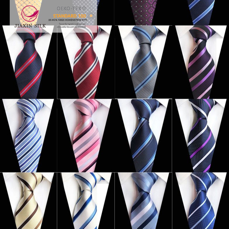 Custom made silk ties Silk Neckties Wholesale High Quality Jacquard Luxury Mens silk Ties