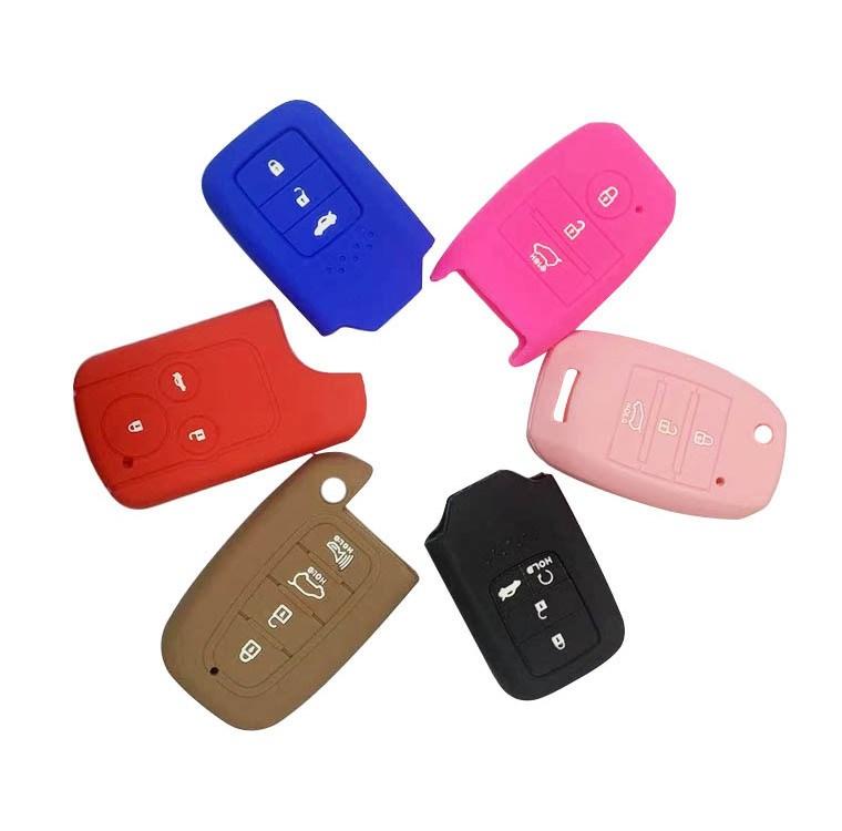 OEM Wholesale Car Key Case Colorful Silicone Soft Car Key Cover