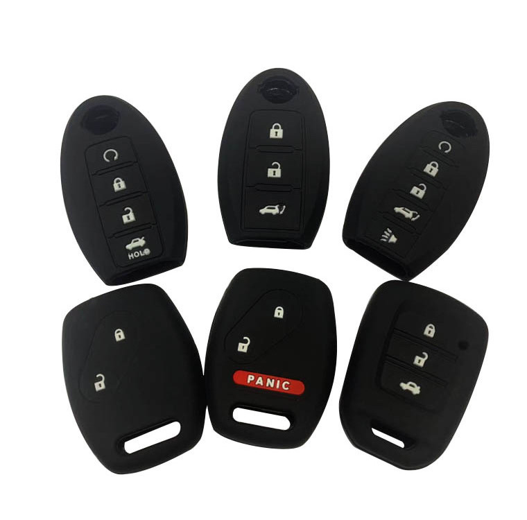 OEM Wholesale Car Key Case Colorful Silicone Soft Car Key Cover