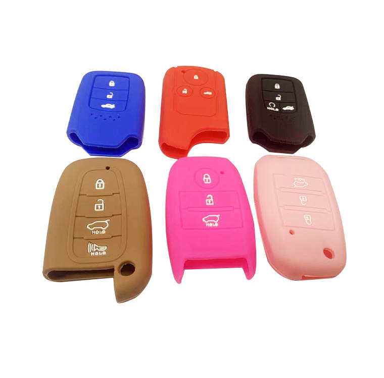 OEM Wholesale Car Key Case Colorful Silicone Soft Car Key Cover