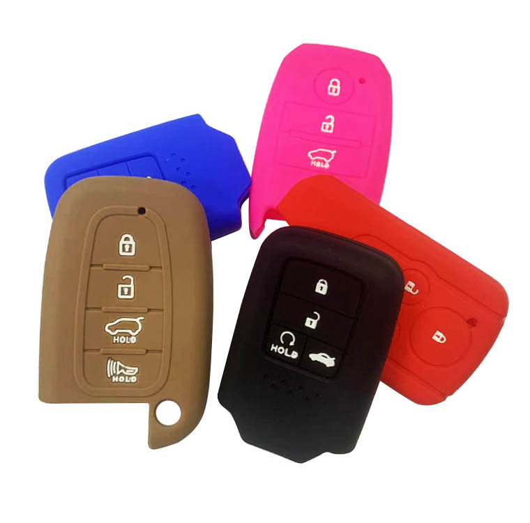 OEM Wholesale Car Key Case Colorful Silicone Soft Car Key Cover