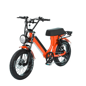 LOHAS  retro design 500w 750w 1000w electric chopper bike unisex e-bike fat electric bicycle