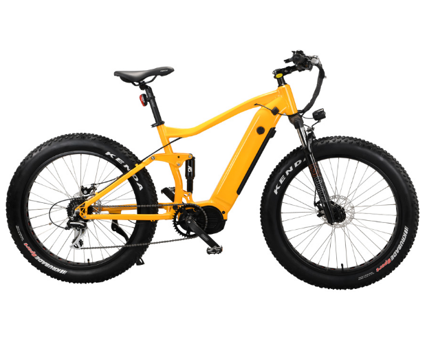 Lohas 26 Inch Fat Tire Ultra Electric Bike Full Suspension Mountain Bicycle 1000W Bafang Mid Drive G510 Super Power E Bike/Ebiek