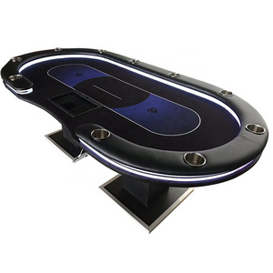 Professional 10 seat poker table casino quality oval poker gambling 1pc customized table 94 inch for table game