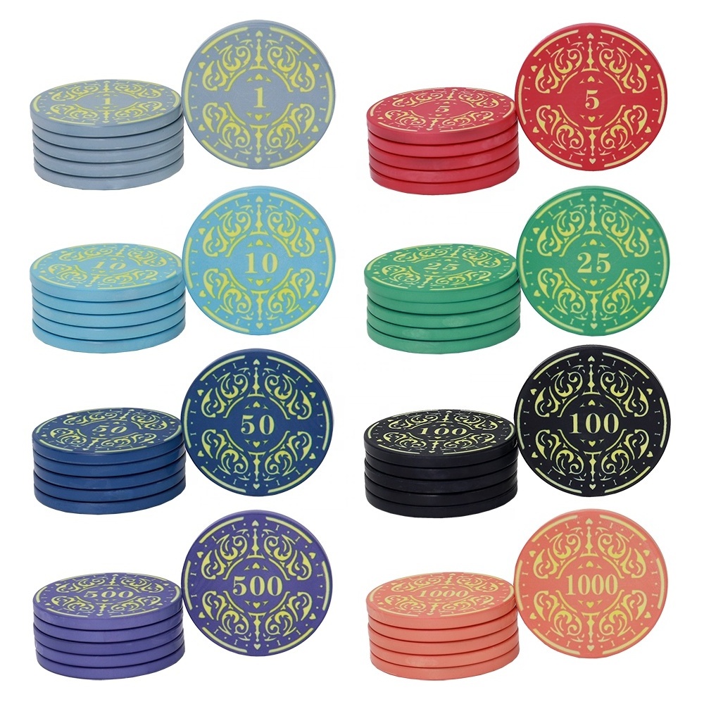 Factory supply 43mm poker chips ceramic 12g with custom logo non stickers colorful chips for other entertainment products