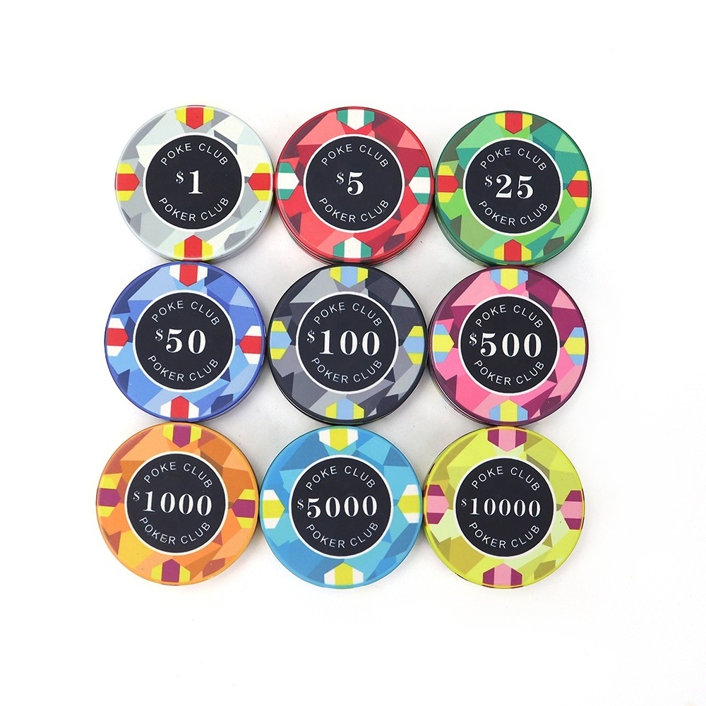 Free design and sample 10g ceramic poker chips tournament 39mm custom  logo from China manufacturers for casino poker game