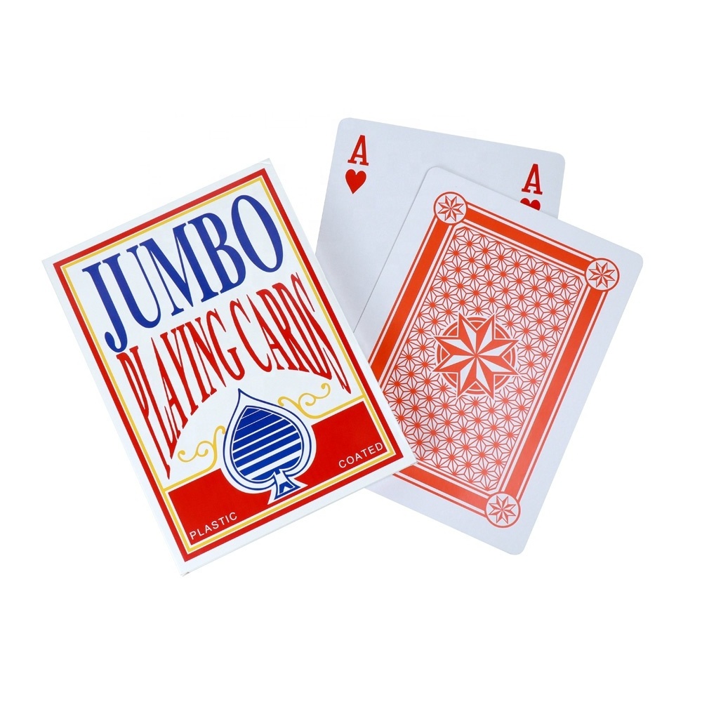 Wholesale custom mini jumbo poker playing cards twice 4 6 9 times can choose colorful printing for funny table game