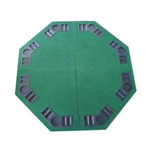 Premium 48 inch octagon poker table top 8 player high speed cloth suppliers customized logo for casino gambling game