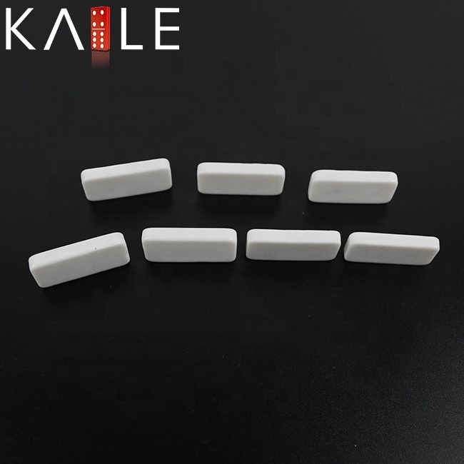 Ready to ship pure blank white domino set with 30*15*5mm small size from factory of mini melamine domino also can custom