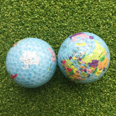 Custom personalized globe printed golf balls biodegradable eco friendly golf balls