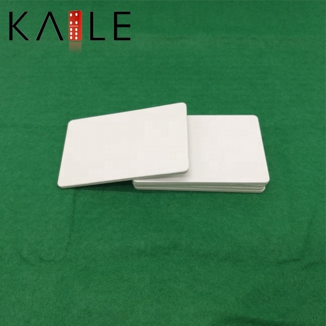 High quality rectangle white plaques poker chips blank plaque 39g 83.5mm length 3.5mm thickness custom logo accept for casino