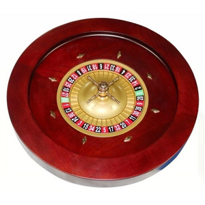 Luxury professional 18inch diameter wood roulette wheel for adults casino table game