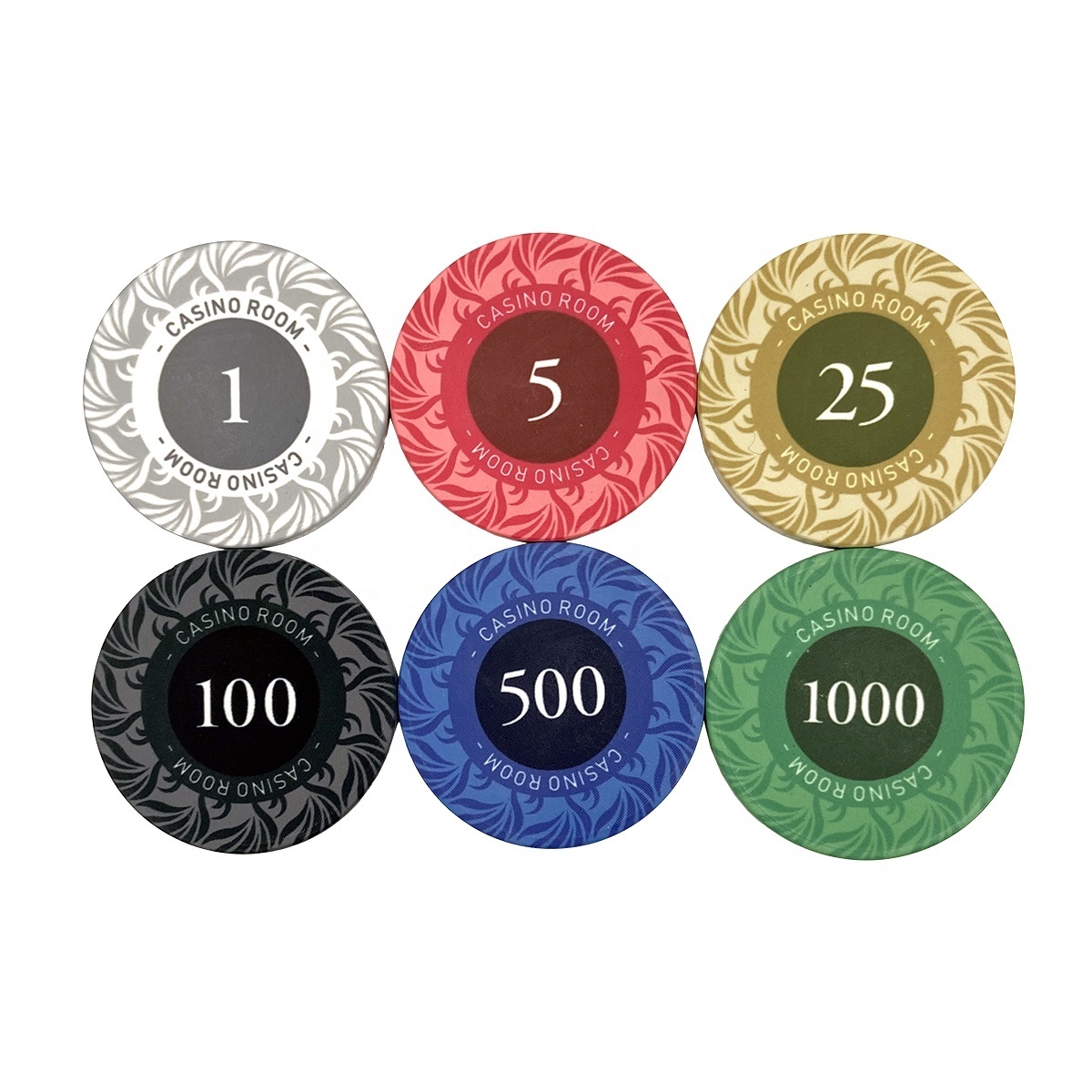 Professional casino ceramic poker chips set for 10g 12g of any custom logo design can do fast for sample and bulk manufacture