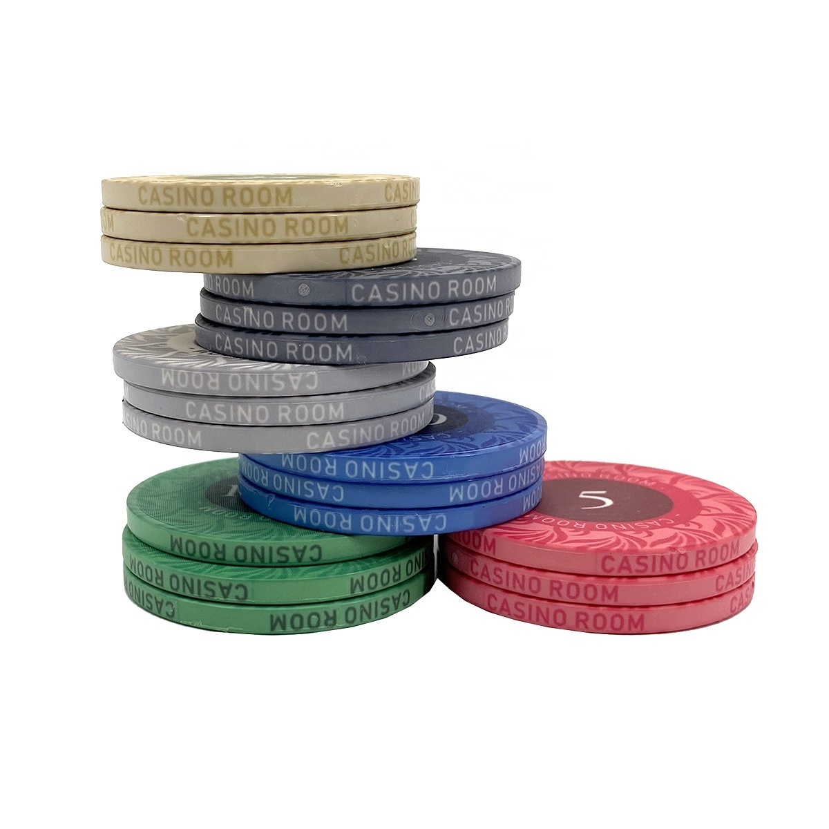 Professional casino ceramic poker chips set for 10g 12g of any custom logo design can do fast for sample and bulk manufacture