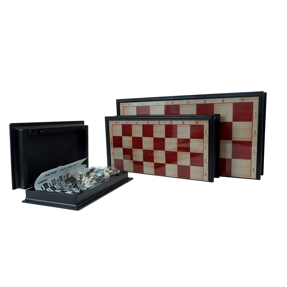 High quality magnetic travel chess game sets portable folding chess board with different size for playing game