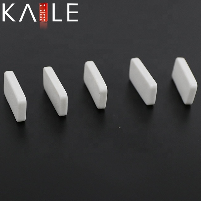 Ready to ship pure blank white domino set with 30*15*5mm small size from factory of mini melamine domino also can custom