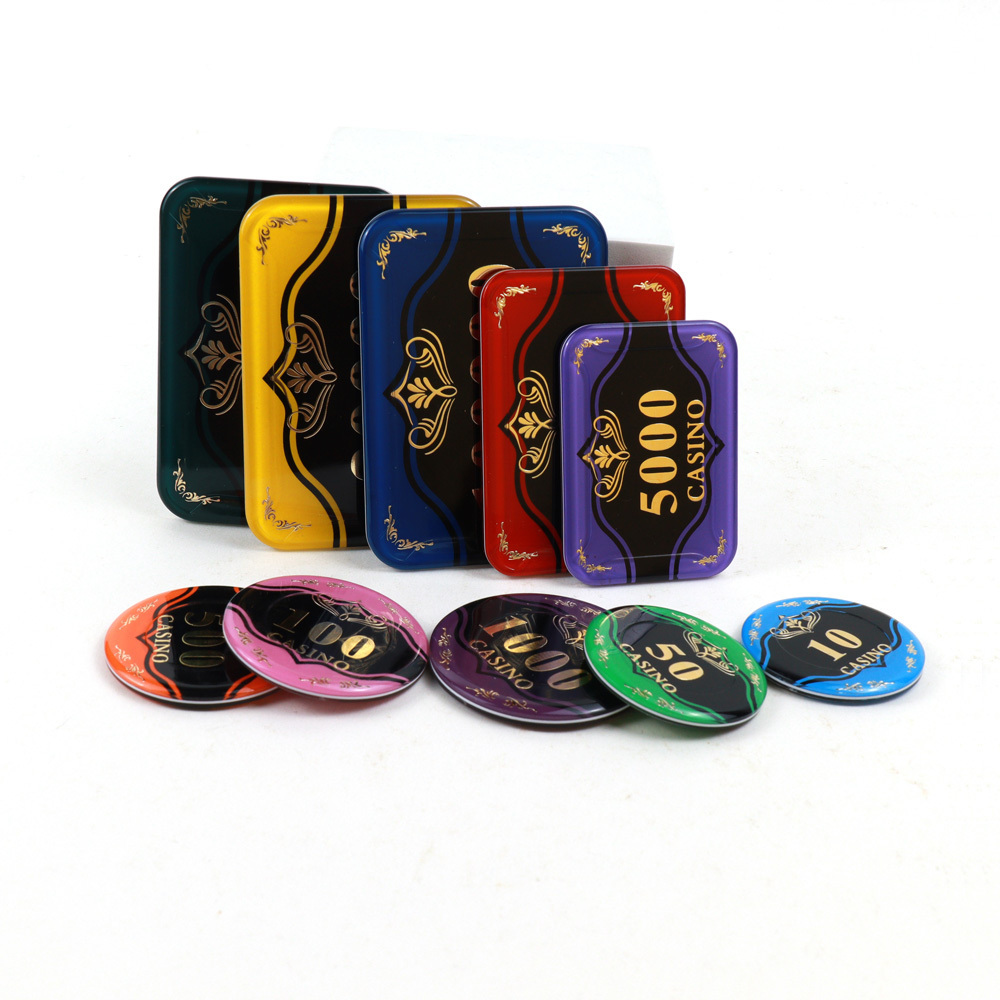 Low MOQ Acrylic Poker Chips Customised Rectangular Round 50 45 43mm Size Optional Casino Acrylic Chips