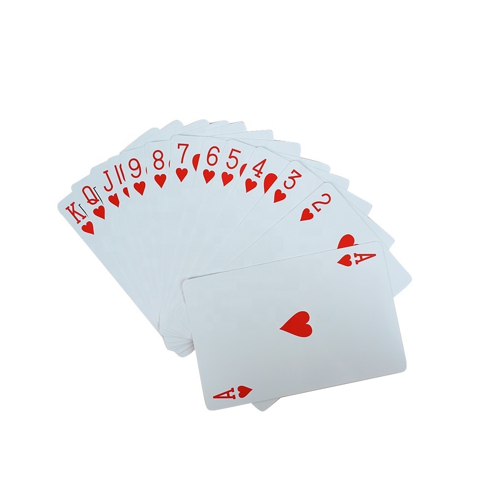 Wholesale new plastic playing cards 2 decks of poker card in a plastic box custom logo for casino game