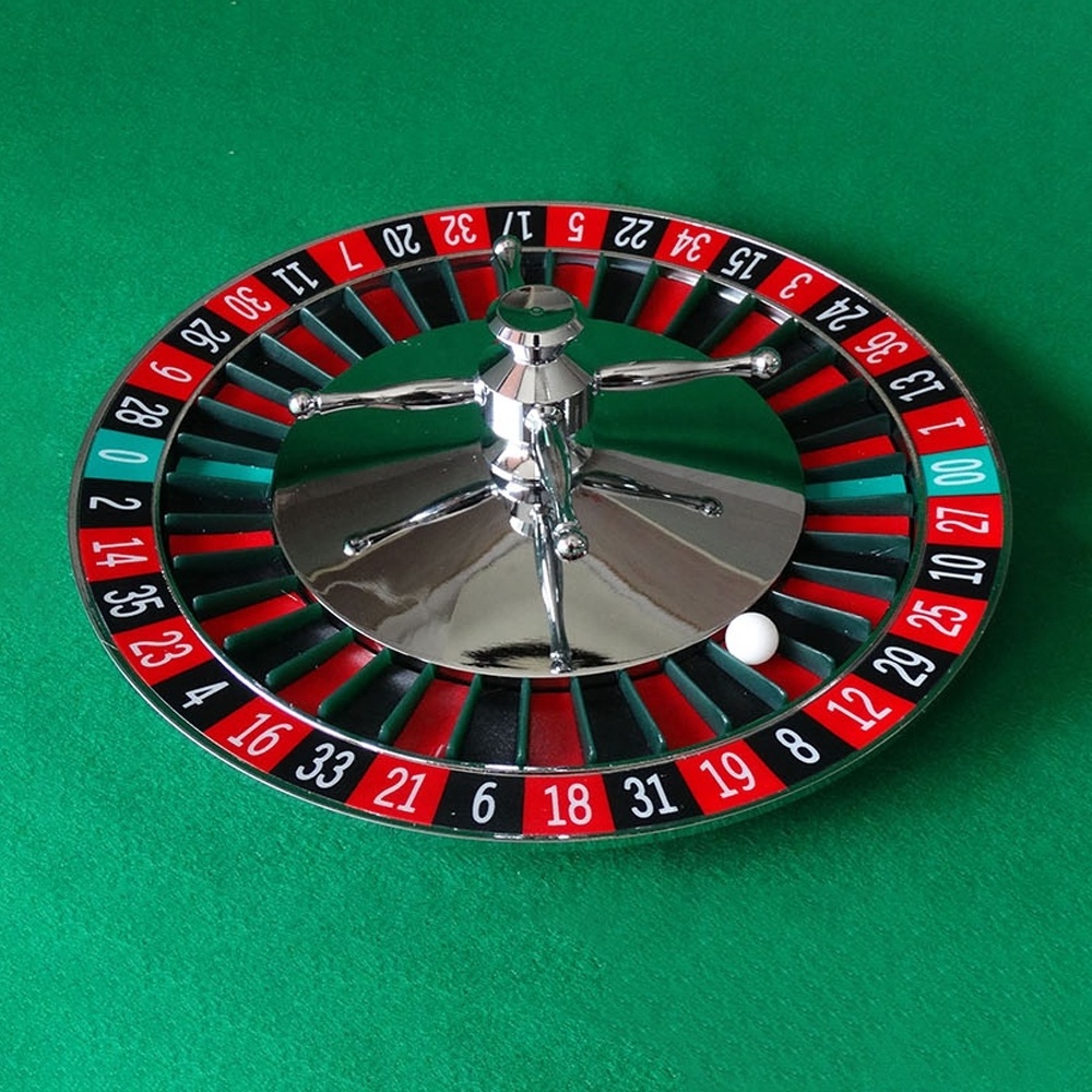 Hot sell 18 inch diameter roulette wheel  professional casino abs roulette for home style table game