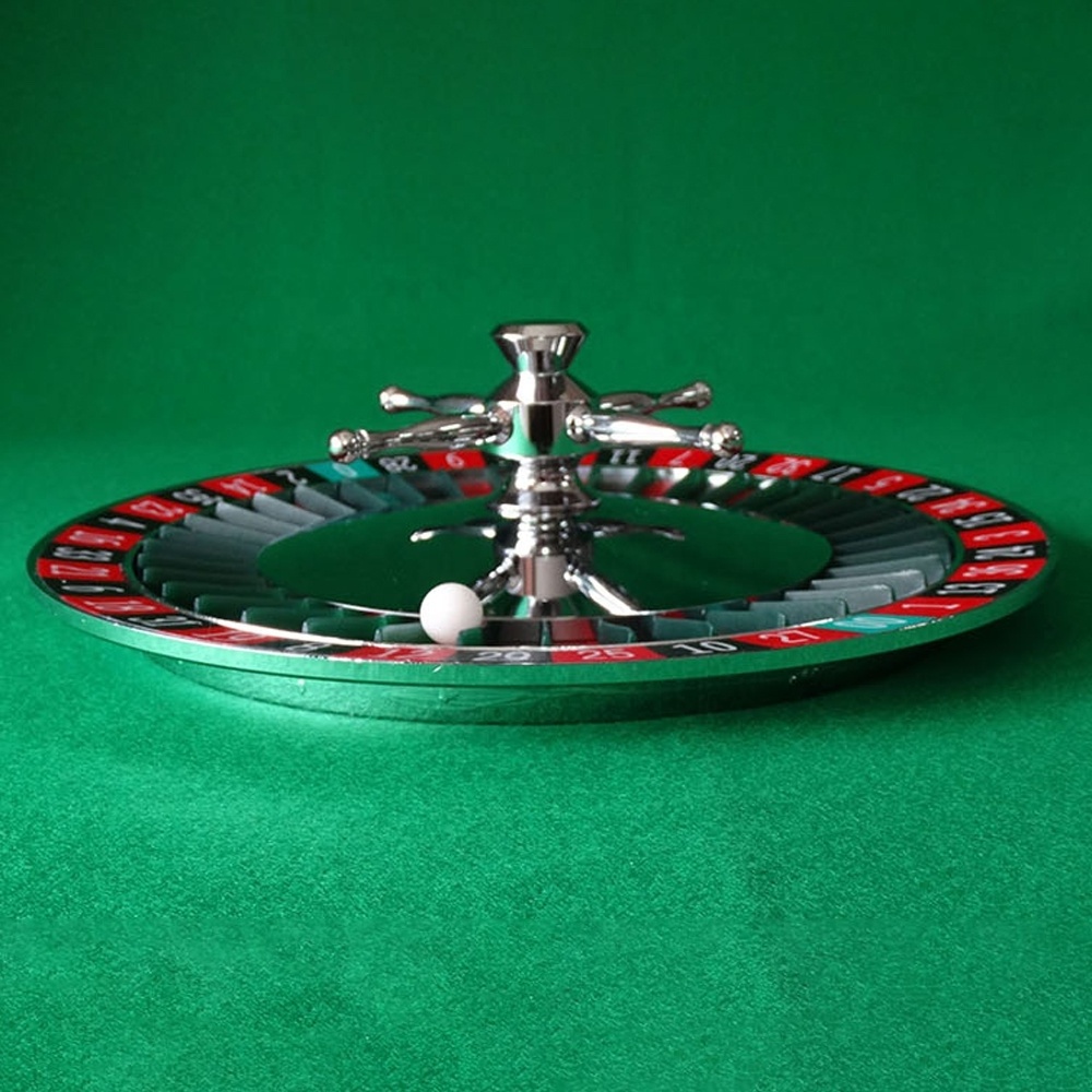 Hot sell 18 inch diameter roulette wheel  professional casino abs roulette for home style table game