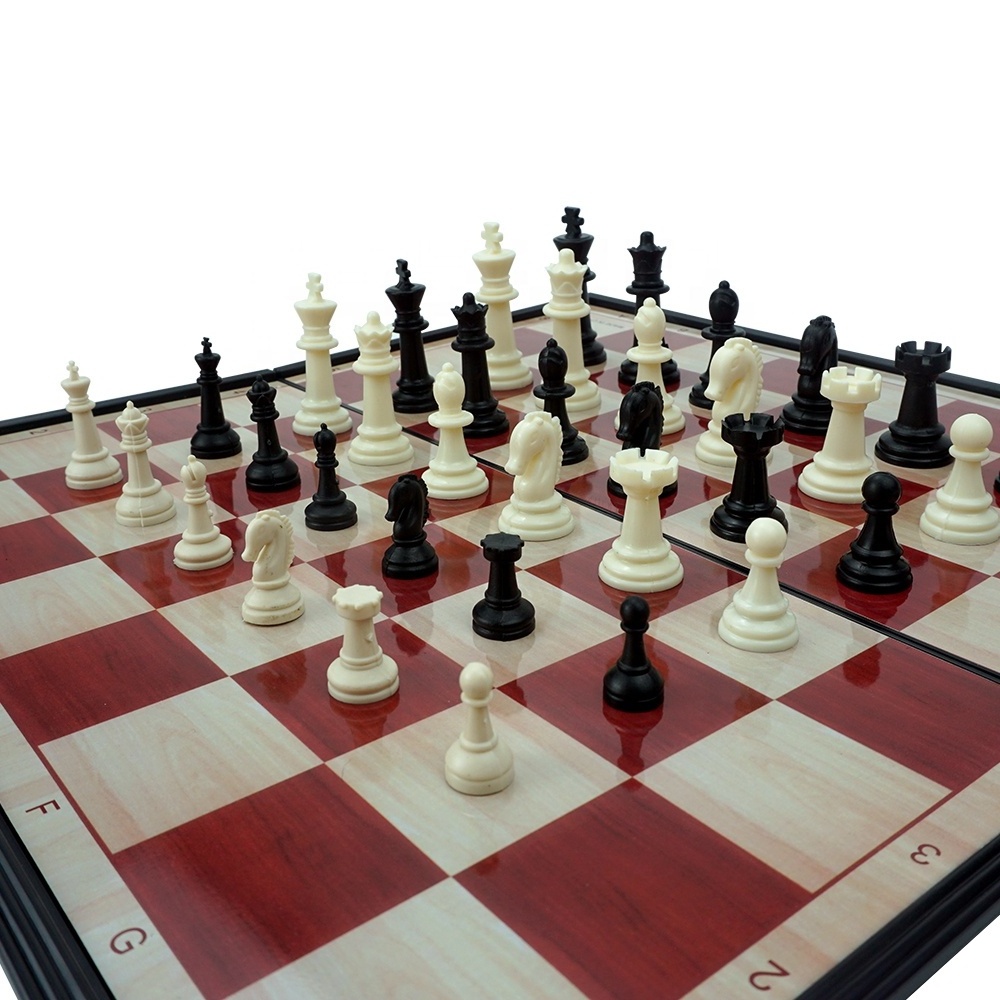 High quality magnetic travel chess game sets portable folding chess board with different size for playing game