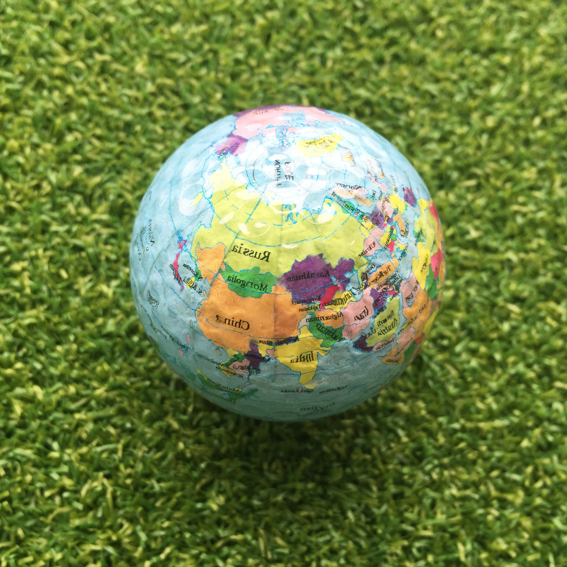 Custom personalized globe printed golf balls biodegradable eco friendly golf balls