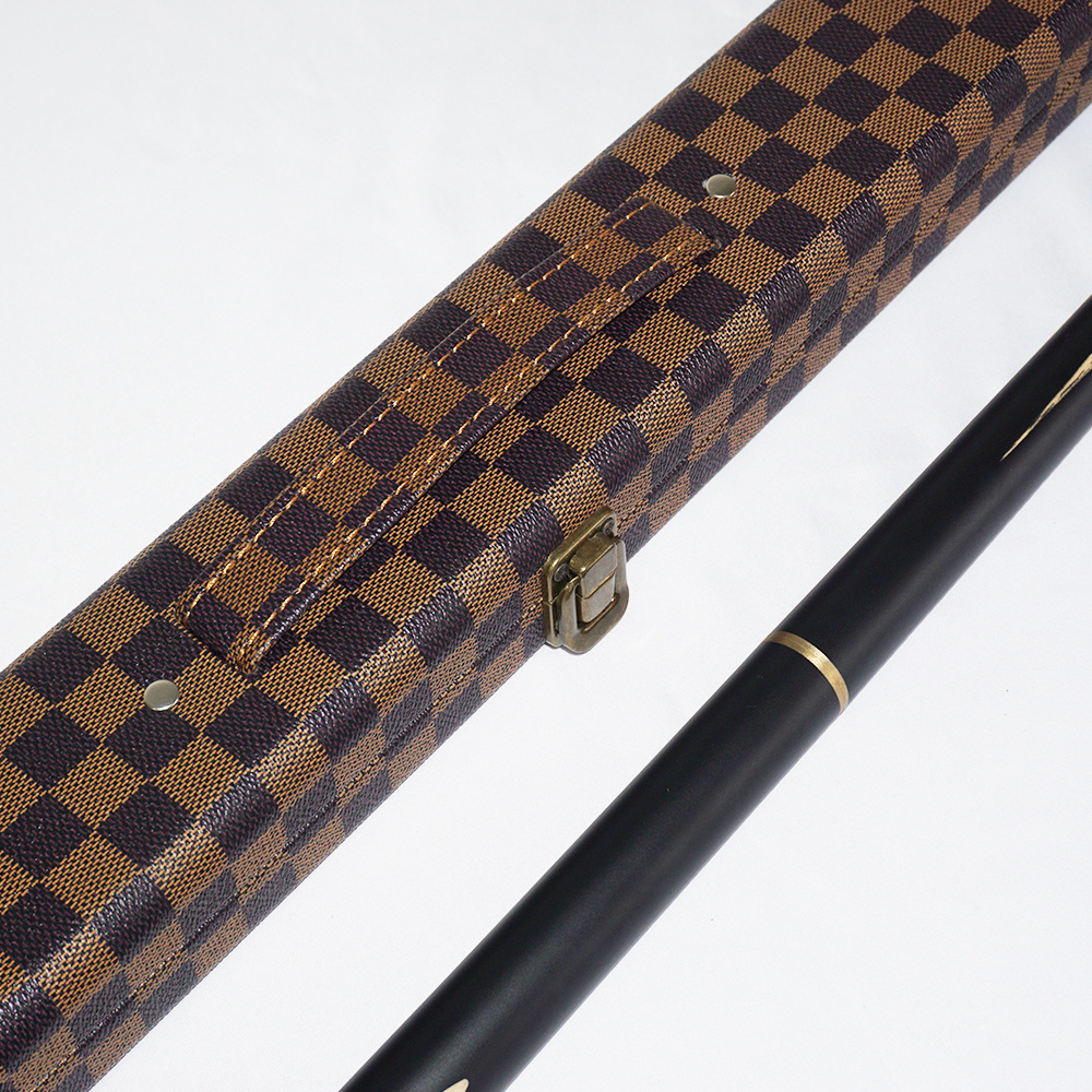 Handmade Custom 3 / 4 Jointed Pool Cue High Quality 9-10mm Head Ebony Solid Wood Cue with Snooker Cue Case