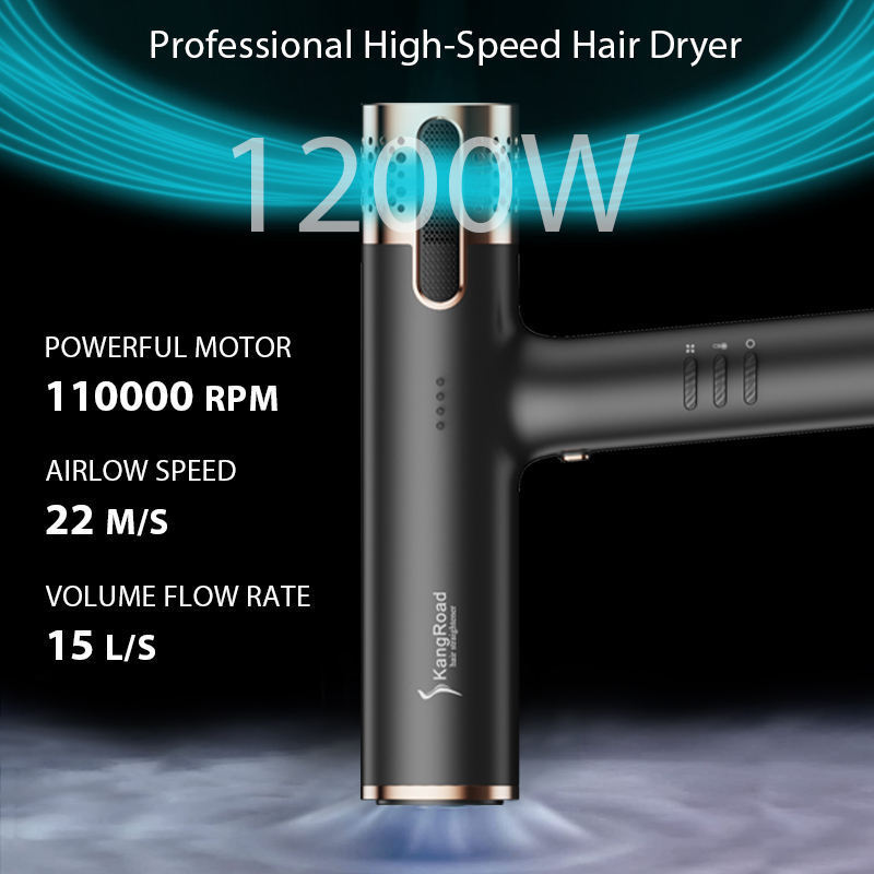 Professional Hair Dryer with Diffuser 1200W Ionic Blow Dryer Portable Handle Constant Temperature Hair Care Without Hair Damage