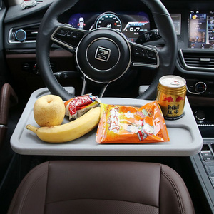 Car Tray Steering Wheel Table Automotive Laptop Trays Vehicle Accessories for Food, Eating, Drink, Work, Truck Driver