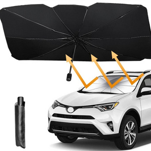 Car Windshield Sun Shade Umbrella Foldable Reflector Umbrella with UV Rays and Heat Sun Visor Protector Auto Windshield Cover