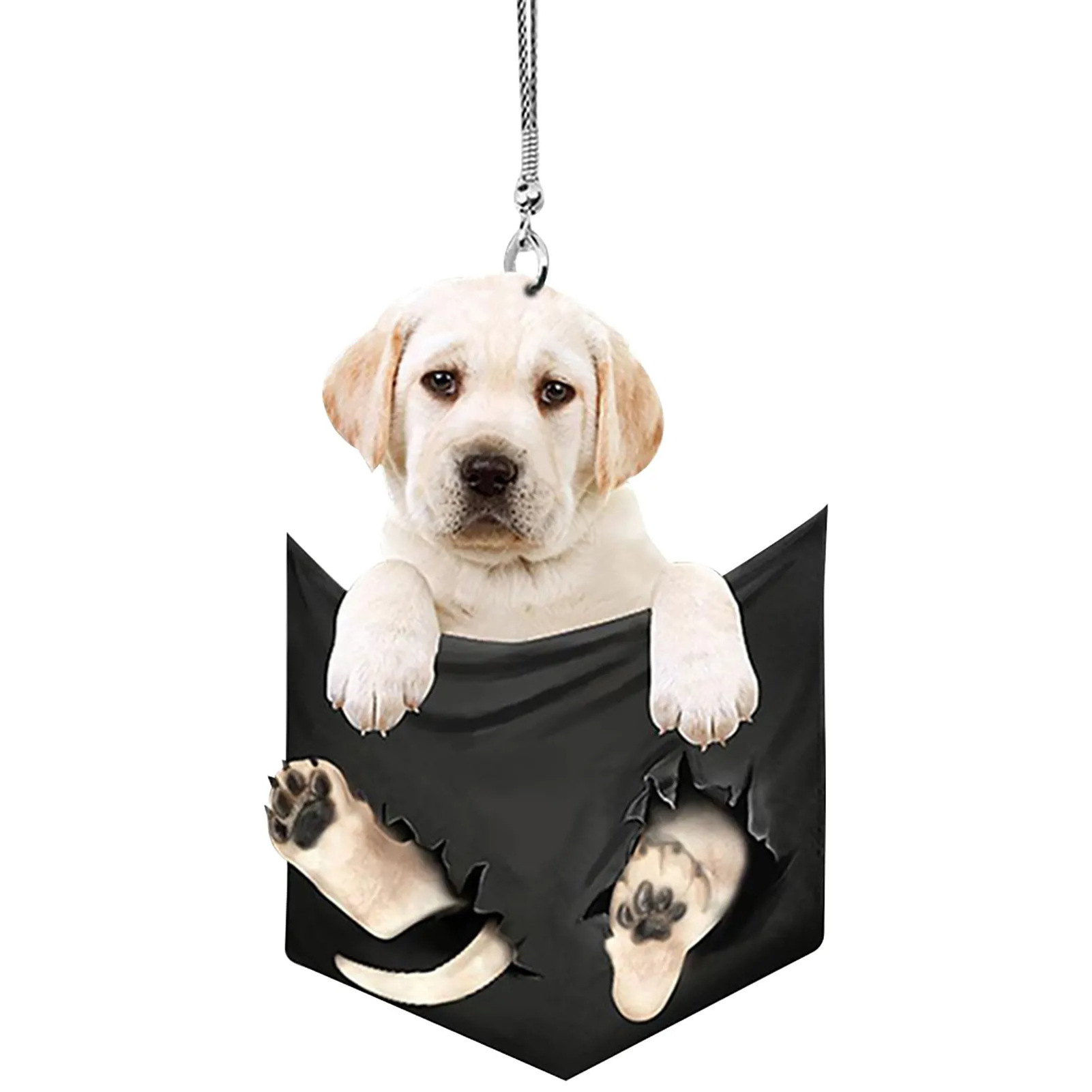 Car Rear View Mirror Accessories, Swinging Dog Car Hanging Ornament, Cool and Cute Hanging Accessories for Car Decor